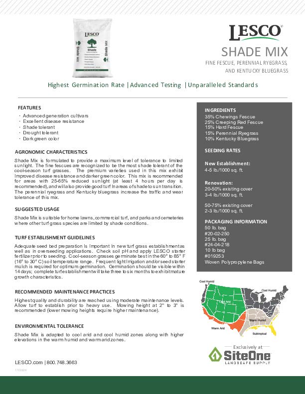 LESCO Shade Seed Image